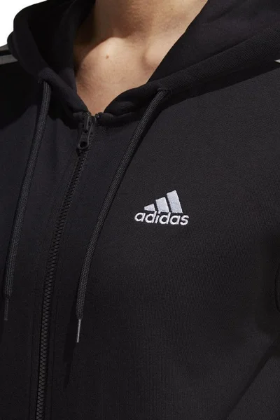 Dámská mikina Adidas 3 pruhy s plným zipem a kapucí