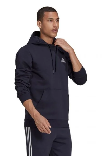 Adidas Pánská Mikina Essentials Fleece Navy Blue