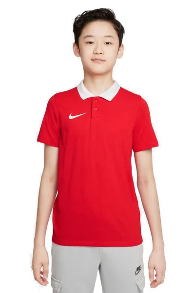Červené dětské polo tričko Nike Dri-FIT Park Jr CW6935-657
