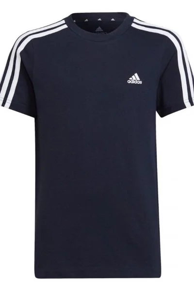 ADIDAS Dětské Tričko Essentials Navy Blue S krátkým rukávem