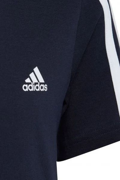 ADIDAS Dětské Tričko Essentials Navy Blue S krátkým rukávem