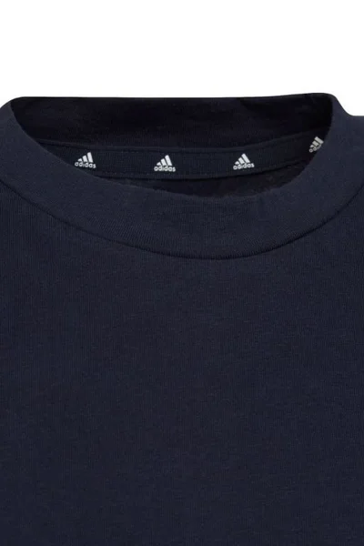 ADIDAS Dětské Tričko Essentials Navy Blue S krátkým rukávem