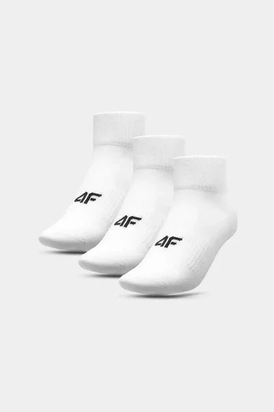 Sportovní ponožky 4F Comfort 3-pack bílé