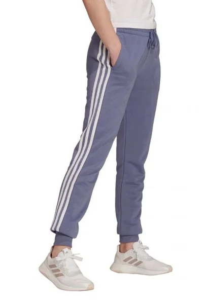 Dámské kalhoty adidas Essentials French Terry 3-Stripes fialové