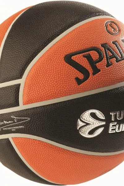 Basketbalový míč Spalding Euroleague Legacy oranžovo-černý