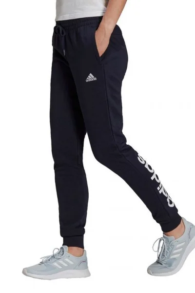 Dámské kalhoty adidas Essentials French Terry Logo navy blue