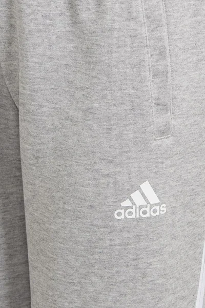 Šedé dětské tepláky Adidas 3-Stripes Tapered Jr GT6888