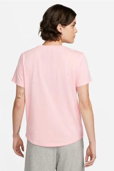 Klasické růžové dámské tričko Nike s krátkým rukávem Nike SPORTSWEAR
