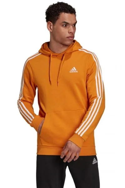 Adidas Pánská Fleecová Mikina s Kapucí Oranžová