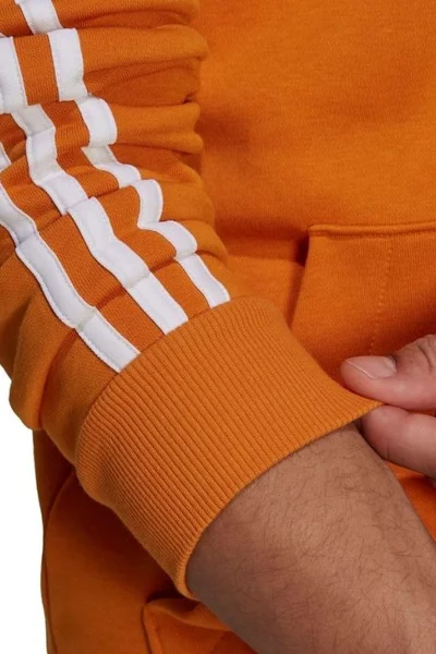 Adidas Pánská Fleecová Mikina s Kapucí Oranžová