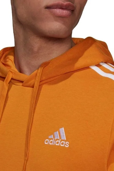 Adidas Pánská Fleecová Mikina s Kapucí Oranžová