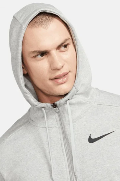 Recyklovaná pánská mikina Nike Dri-FIT šedá