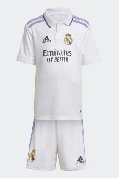 Real Madrid Dětský Fotbalový Set - Bílá s Fialovou ADIDAS