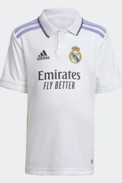 Real Madrid Dětský Fotbalový Set - Bílá s Fialovou ADIDAS