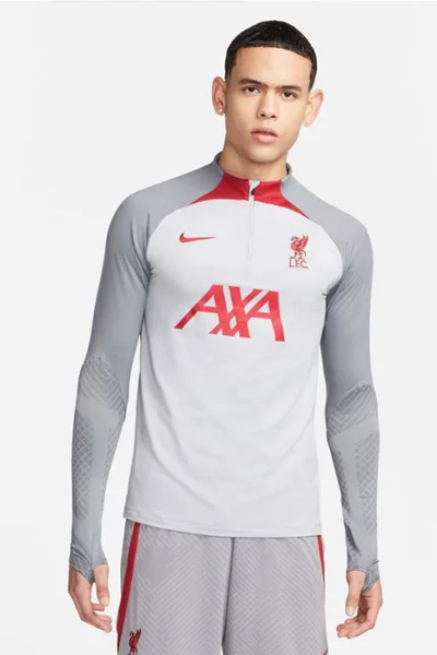 Pánská mikina Liverpool FC - Krátký model na zip s logem Nike