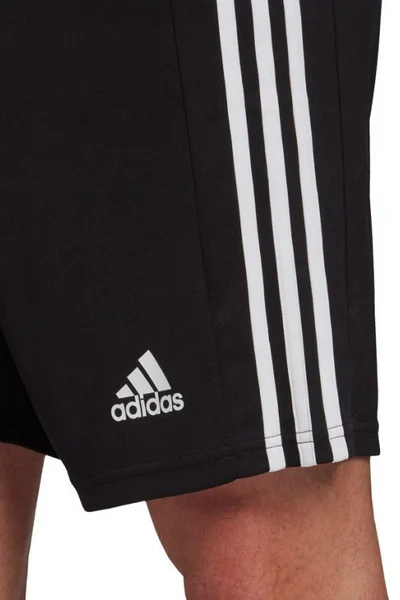 Pánské černo-bílé sportovní šortky Adidas Squadra