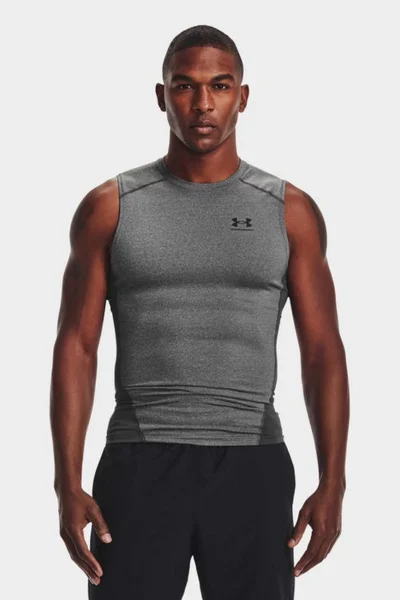 Under Armour pánské termotriko bez rukávů šedé