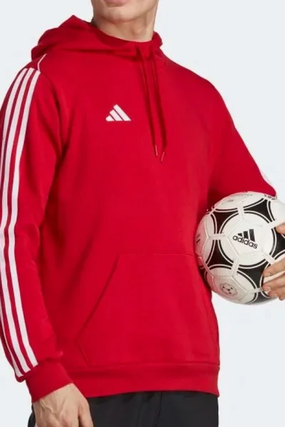 Červená fotbalová mikina pro pány - Adidas Tiro SW Hoody