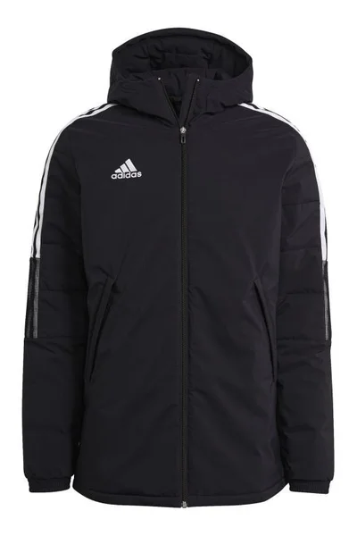 Adidas Pánská Bunda s Kapucí na Zip Černá