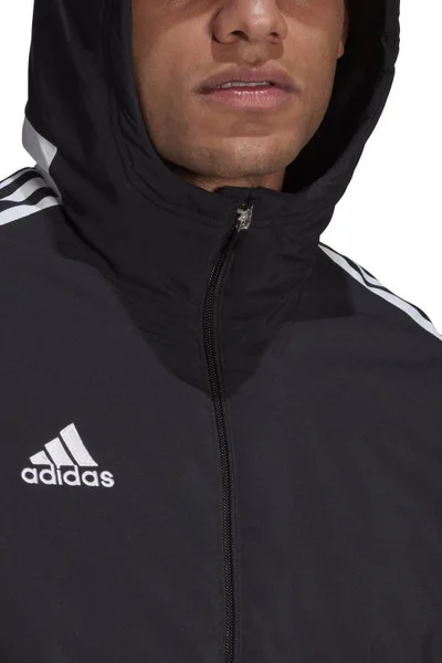 Adidas Pánská Bunda s Kapucí na Zip Černá