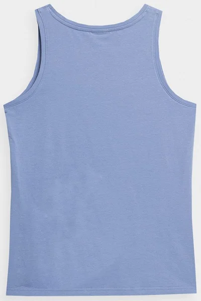 Klasické modré dámské tričko s krátkým rukávem 4F