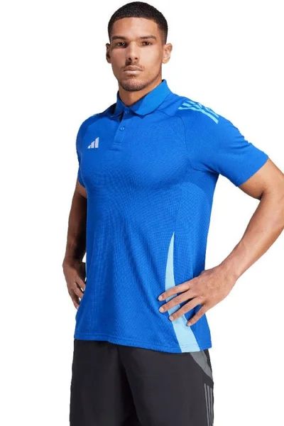 Tričko adidas Tiro Modré Polo s Rychleschnoucími Vláknami