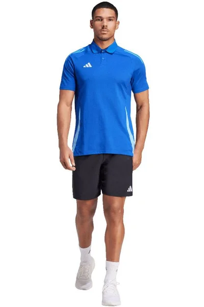 Tričko adidas Tiro Modré Polo s Rychleschnoucími Vláknami