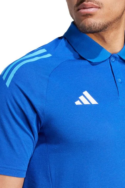 Tričko adidas Tiro Modré Polo s Rychleschnoucími Vláknami