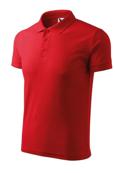 Pánské červené polo tričko Adler Pique s límcem