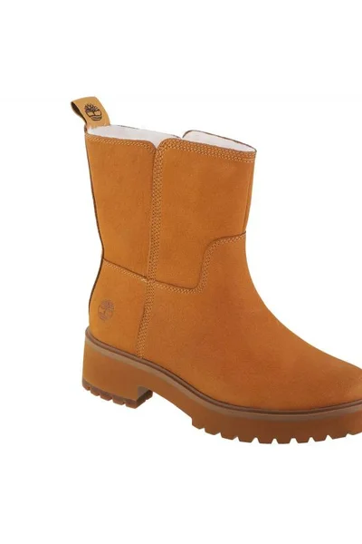 Nevyztužené kožené kotníkové zimní boty Timberland pro ženy