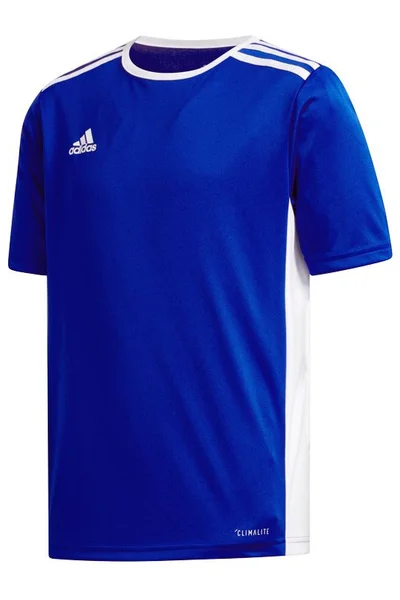 Modré chlapecké tréninkové tričko Adidas Entrada 18 Jr CF1049