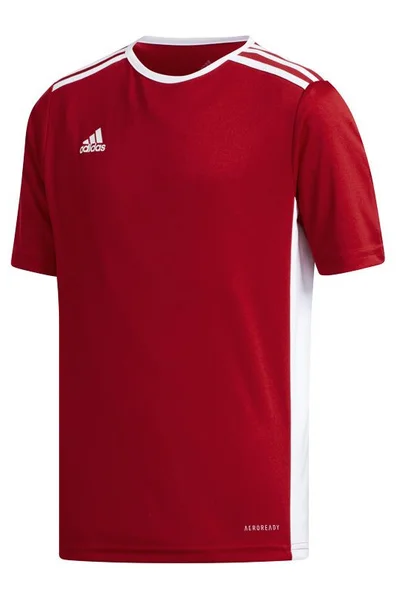 Červené juniorské tričko Adidas Entrada 18 Jr CF1050