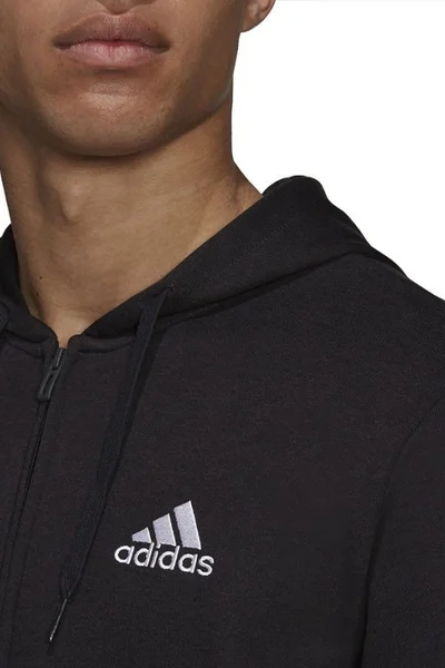 Černá pánská sportovní mikina s kapucí Adidas