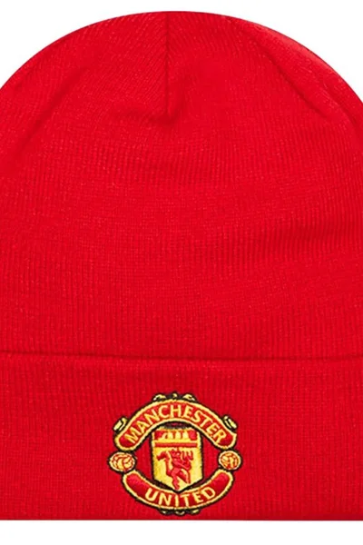 Manchester United Zimní Čepice New Era Core Cuff Beanie Červená