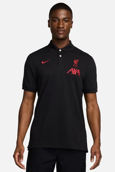 Nike Polo Tričko Liverpool FC Prodyšné Černé