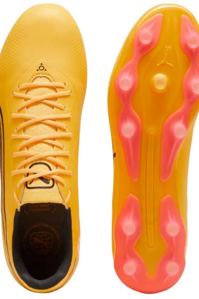 Poloprofesionální oranžové kopačky Puma King Pro FG/AG M