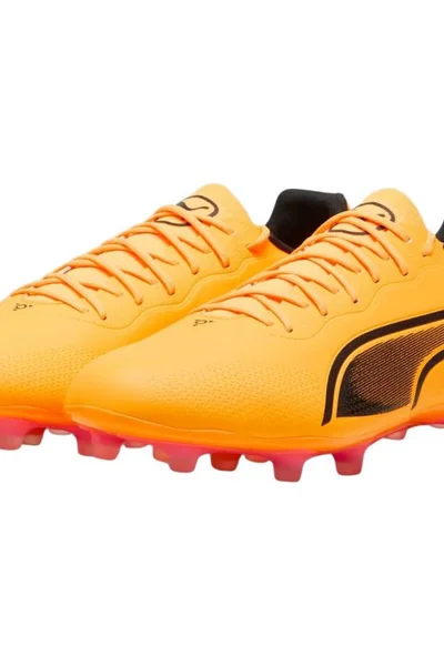 Poloprofesionální oranžové kopačky Puma King Pro FG/AG M