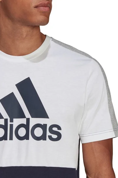 Adidas Pánské Tričko s Krátkým Rukávem - Bavlna a Logo