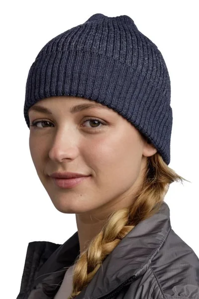 Měkká zimní čepice Beanie Buff - modrá džínovina