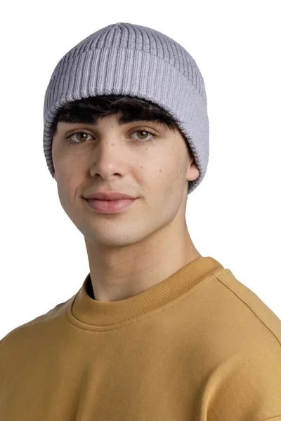 Buff Merino Beanie šedá - hřejivá zimní čepice z vlny