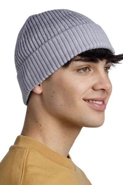 Buff Merino Beanie šedá - hřejivá zimní čepice z vlny