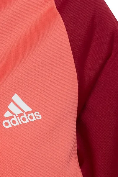 Adidas dětská tepláková sada s mikinou a kalhotami - červená