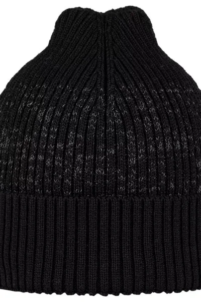 Buff Merino Černá Hřejivá Zimní Čepice Beanie