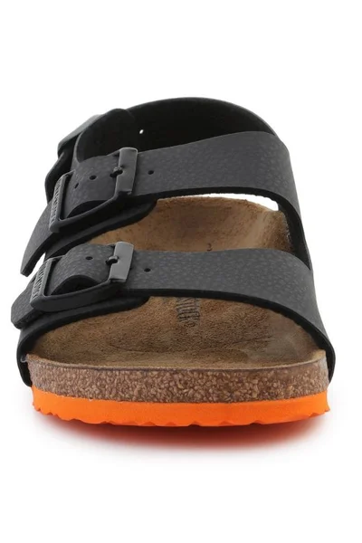 Birkenstock Milano Dětské Sandály Desert Soil Black Orange