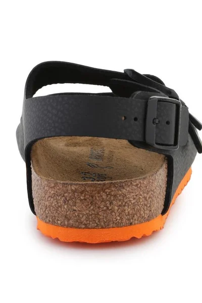 Birkenstock Milano Dětské Sandály Desert Soil Black Orange