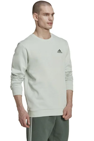 Adidas Pánská Fleece Mikina Essentials - Zelená