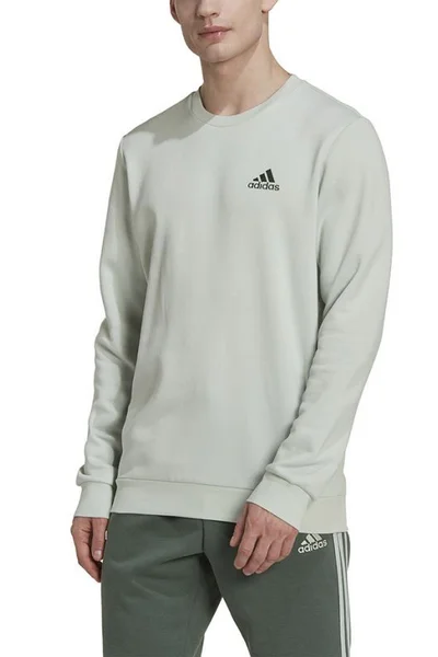 Adidas Pánská Fleece Mikina Essentials - Zelená