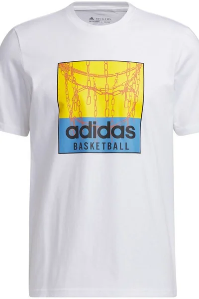 Adidas pánské basketbalové tričko s grafickou Chain Net