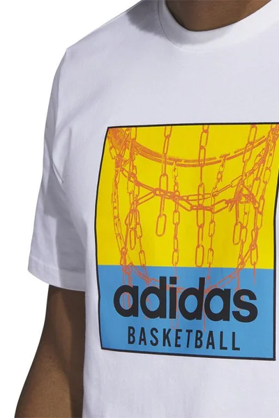 Adidas pánské basketbalové tričko s grafickou Chain Net