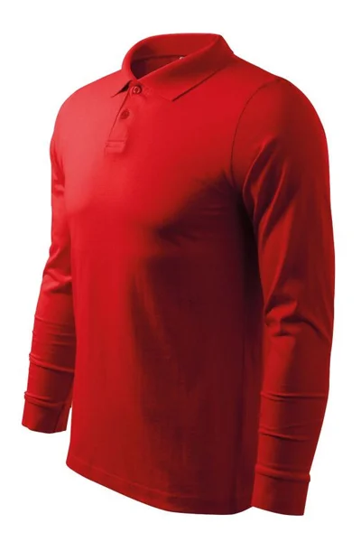 Červená polo košile Malfini LS
